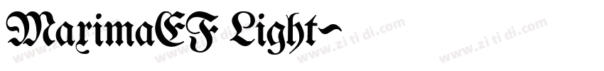 MaximaEF Light字体转换